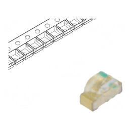 LED SMD Verde 0604 1.6x1x0.6mm 3.3-3.9V | Electronic-mag.ro | Componente Electronice