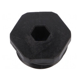 Capac de protecție negru IP68 M25 1.5 poliamidă 28mm | Electronic-mag.ro | Componente Electronice