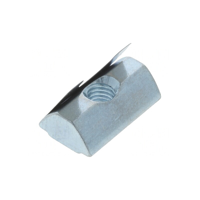 Piuliţă pentru Profile 8mm cu Arc Lamelar Oțel Zincat | Electronic-mag.ro | Componente Electronice