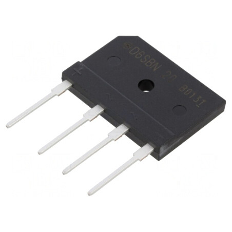 Punte Redresoare Monofazat 200V 6A | Electronic-mag.ro | Componente Electronice