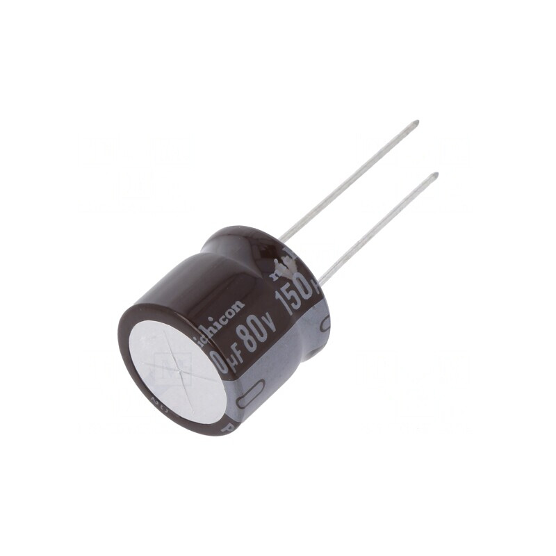 Condensator electrolitic low ESR 150uF 80V THT | Electronic-mag.ro | Componente Electronice