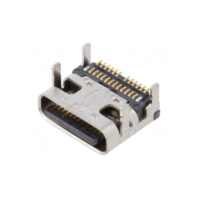 Soclu USB C 24 Pin Orizontal USB 3.2 5A | Electronic-mag.ro | Componente Electronice