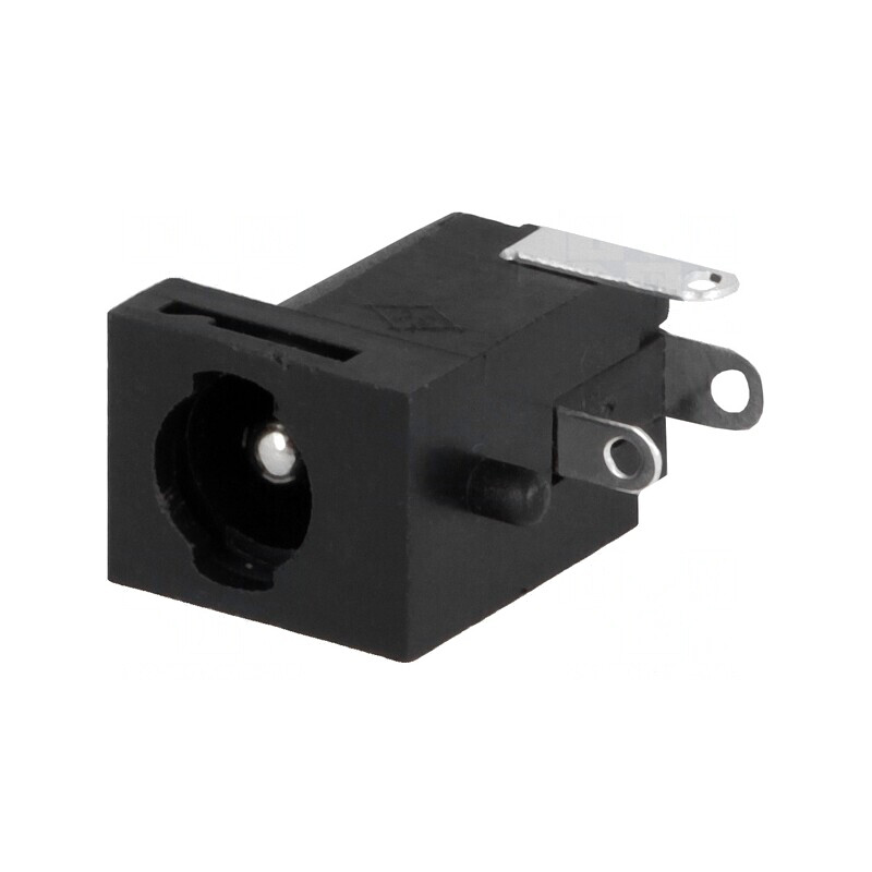 Soclu Alimentare DC 5,5x2,5mm cu Blocare Lipire 2A | Electronic-mag.ro | Componente Electronice