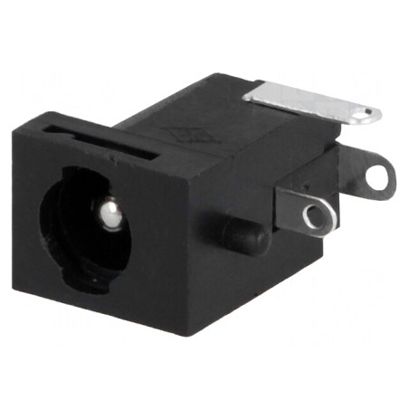 Soclu Alimentare DC 5,5x2,5mm cu Blocare Lipire 2A | Electronic-mag.ro | Componente Electronice
