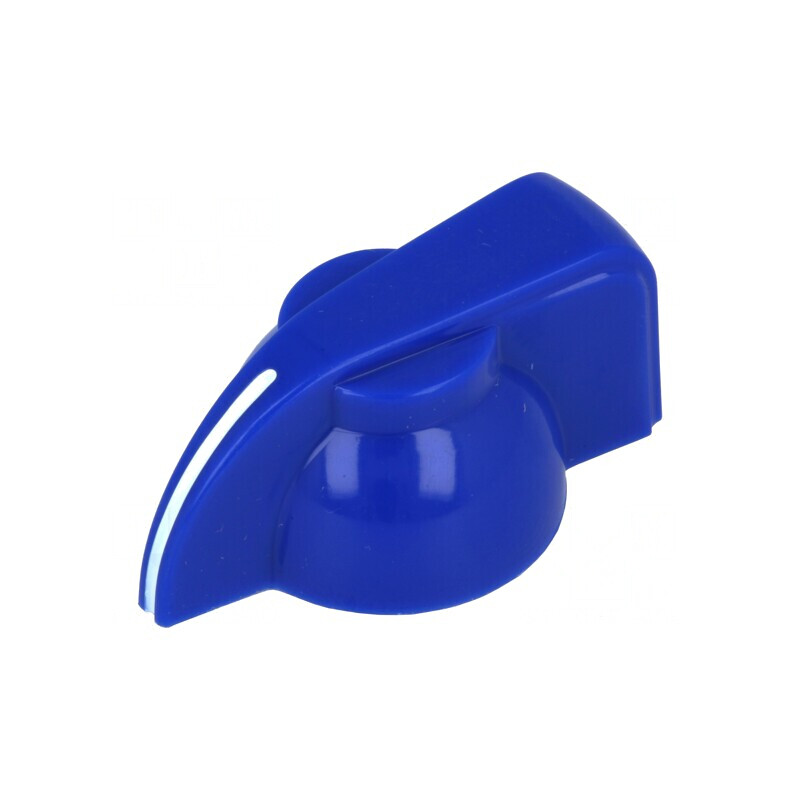 Buton rotativ albastru cu indicator 6mm Ø19,5x14mm | Electronic-mag.ro | Componente Electronice