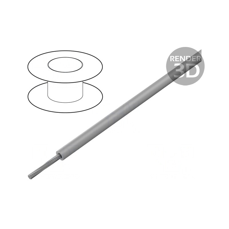 Cablu HELUTHERM 145 1x1mm2 Cu Gri -55÷145°C | Electronic-mag.ro | Componente Electronice