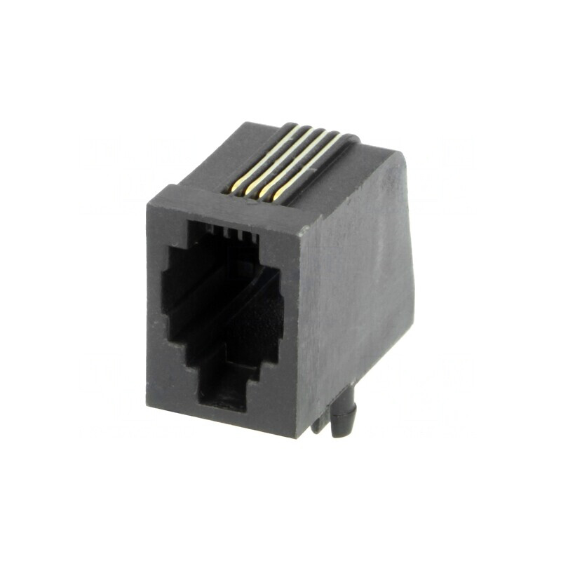 Soclu RJ9 4p4c THT în Unghi | Electronic-mag.ro | Componente Electronice