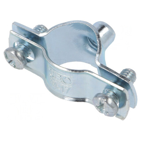 Colier cu șurub 14-17mm oțel zincat | Electronic-mag.ro | Componente Electronice