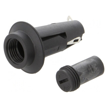 Clemă Panou 5x20mm 10A 250VAC Termoplastică | Electronic-mag.ro | Componente Electronice
