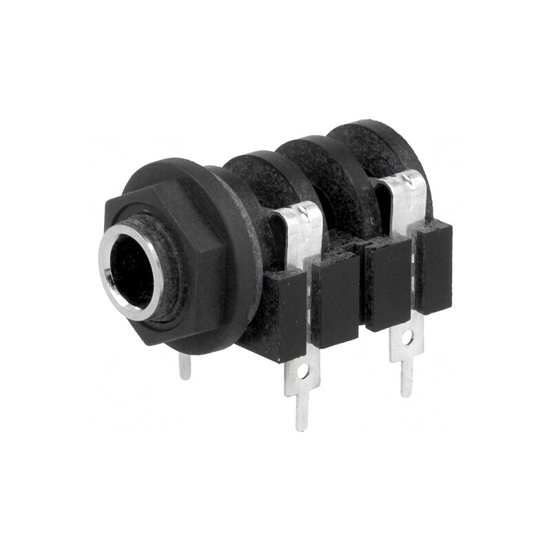 Soclu Jack 6.3mm Mamă Mono 90° Lipire | Electronic-mag.ro | Componente Electronice