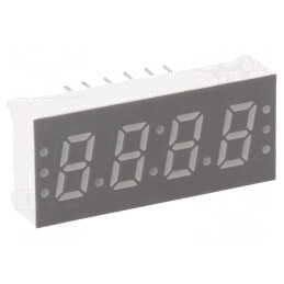 Afișaj LED 7 Segmente 7,6mm 4 Digiti Galben-Verde | Electronic-mag.ro | Componente Electronice