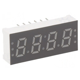 Afișaj LED 7 Segmente 7,6mm Roșu 4 Digits | Electronic-mag.ro | Componente Electronice