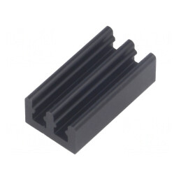 Radiator Aluminiu Negru 19x10x6mm 36K/W | Electronic-mag.ro | Componente Electronice