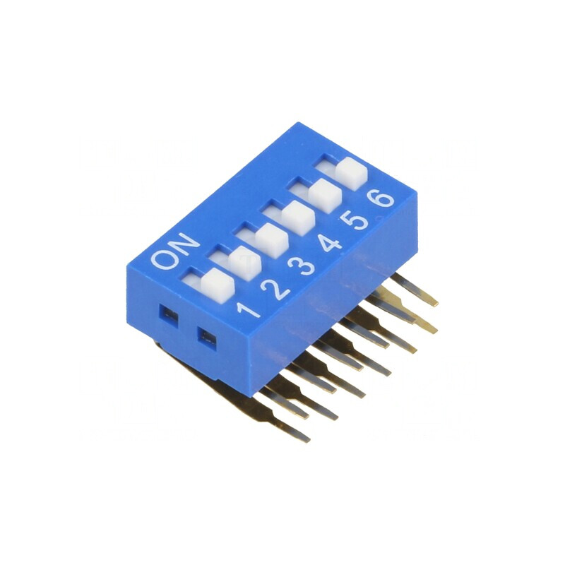 Comutator DIP-SWITCH 6 Secțiuni ON-OFF 0,05A 12VDC | Electronic-mag.ro | Componente Electronice Comutator DIP-SWITCH 6 Secțiuni ON-OFF 0,05A 12VDC | Electronic-mag.ro | Componente Electronice