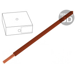 Cablu Electric Litat PVC Maro 4mm2 450/750V | Electronic-mag.ro | Componente Electronice