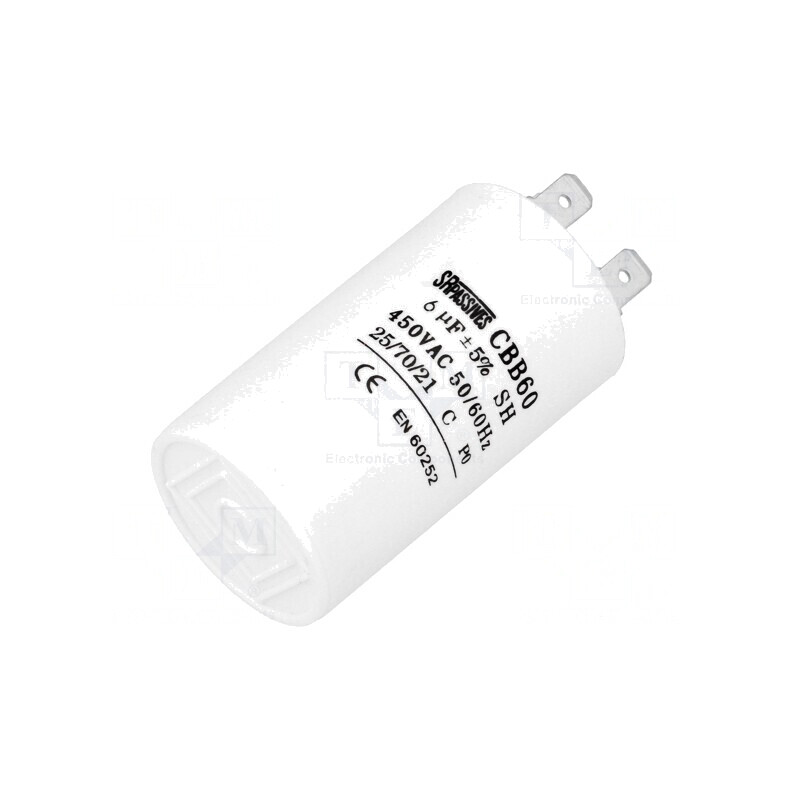 Condensator pentru Motoare 6uF 450V Ø35x60mm | Electronic-mag.ro | Componente Electronice Condensator pentru Motoare 6uF 450V Ø35x60mm | Electronic-mag.ro | Componente Electronice