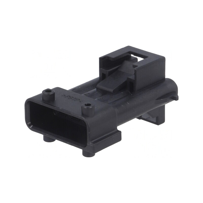 Conector Automotive JPT Tată Mufă pe Cablu 4 Pini Negru | Electronic-mag.ro | Componente Electronice