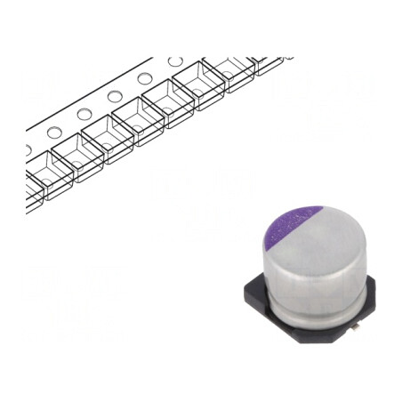 Condensator Polimeric 47uF 20V SMD | Electronic-mag.ro | Componente Electronice