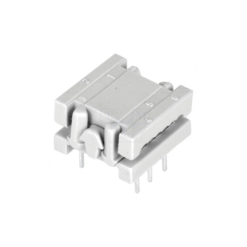 Adaptor IDC 6 PIN 7,62mm THT pentru cablu-bandă 1,27mm | Electronic-mag.ro | Componente Electronice