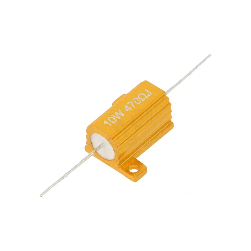 Rezistor Bobinat cu Radiator 470Ω 10W 5% 30ppm/°C | Electronic-mag.ro | Componente Electronice