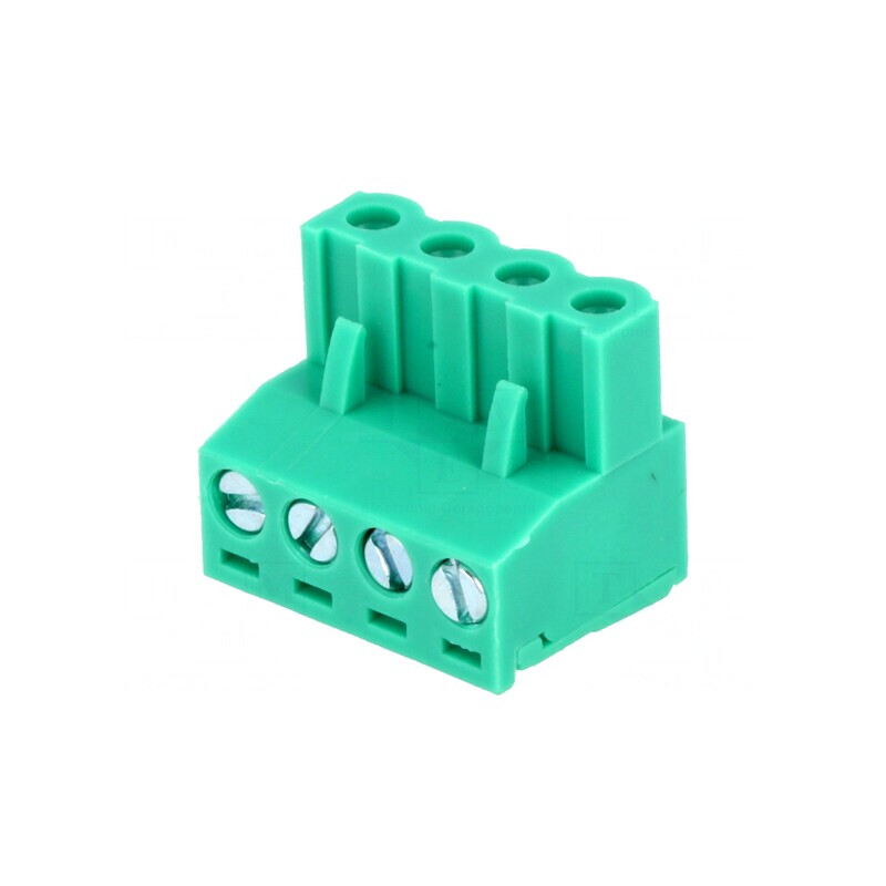 Regletă Conexiuni Deconectabilă 5mm 4 Piste Mufă Dreaptă | Electronic-mag.ro | Componente Electronice