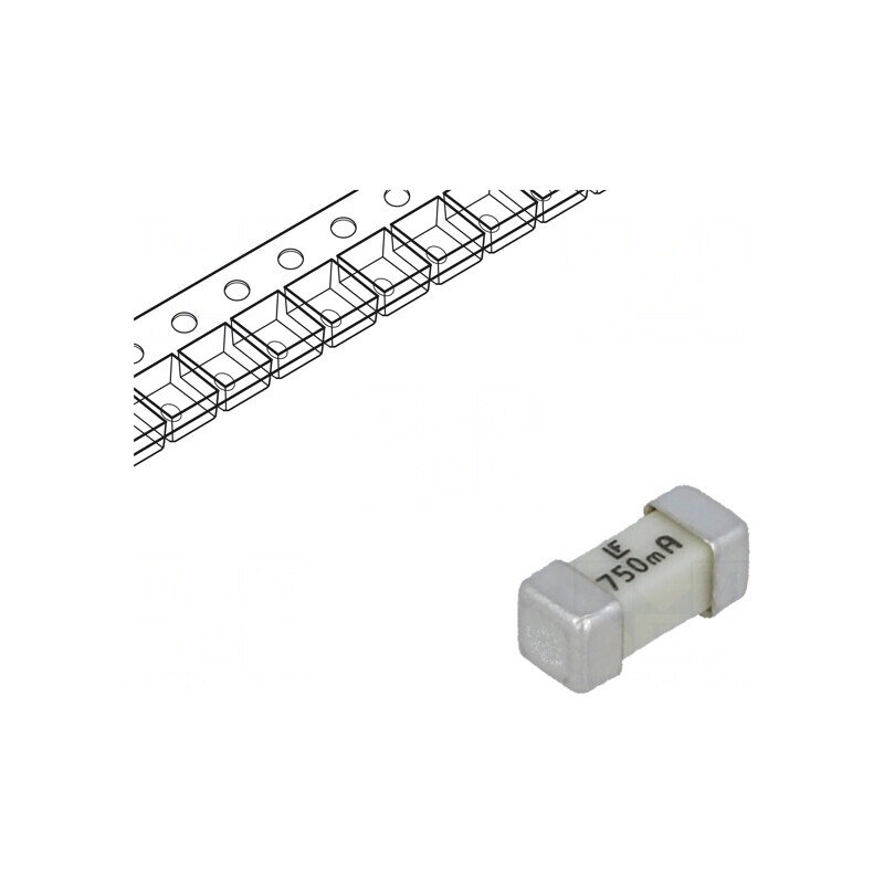 Siguranță Ultra-Rapidă 750mA SMD 125V | Electronic-mag.ro | Componente Electronice
