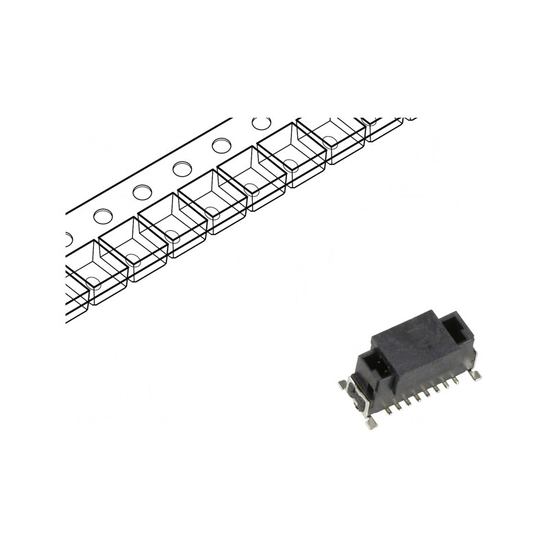 Conector PCB-PCB Tată 12 Pin 1.27mm SMT Archer Kontrol | Electronic-mag.ro | Componente Electronice
