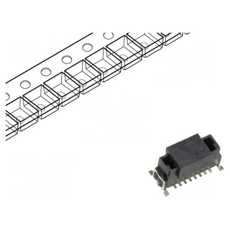 Conector PCB-PCB Tată 12 Pin 1.27mm SMT Archer Kontrol | Electronic-mag.ro | Componente Electronice