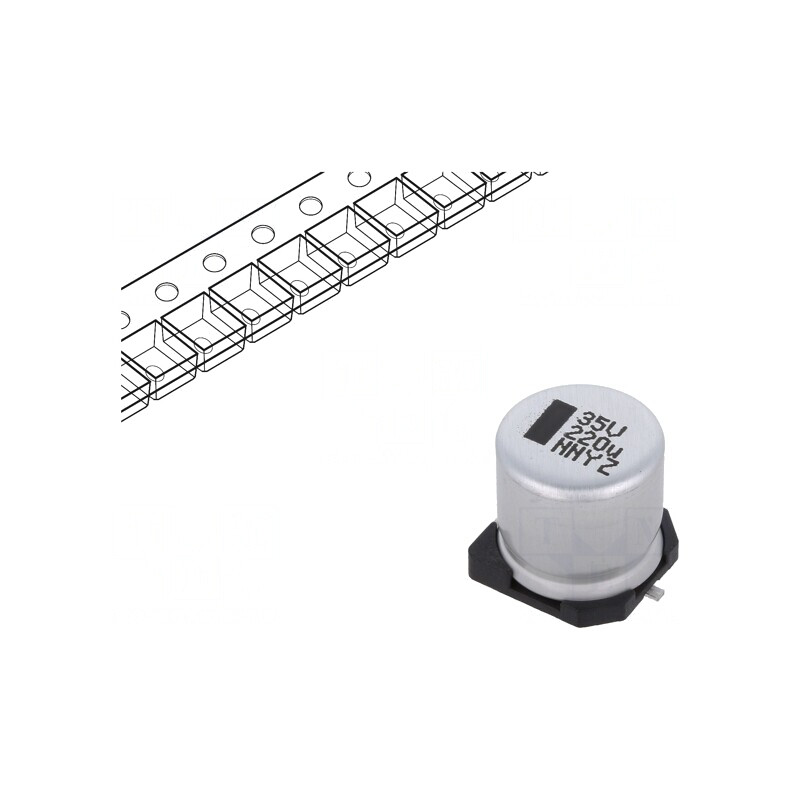 Condensator electrolitic SMD 220uF 35V 10mm | Electronic-mag.ro | Componente Electronice