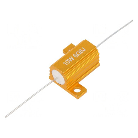 Rezistor Bobinat cu Radiator 6,8Ω 10W ±5% 50ppm/°C pentru Lipit | Electronic-mag.ro | Componente Electronice