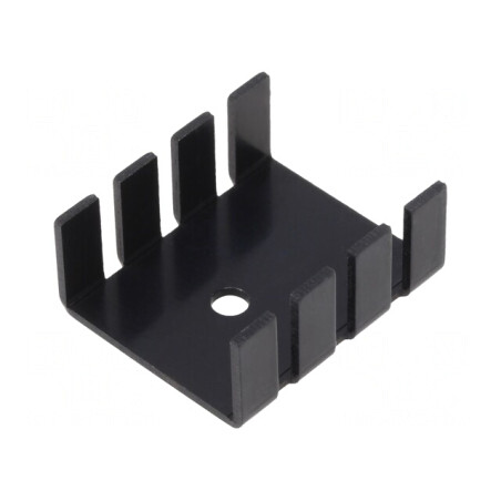 Radiator extrudat negru 30mm x 25.4mm TO202 TO220 | Electronic-mag.ro | Componente Electronice