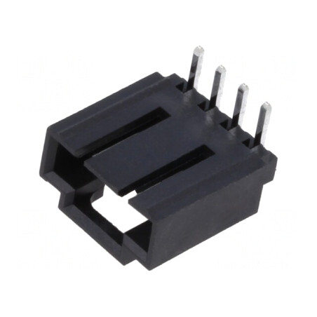 Soclu Cablu-Placă Tată 2,54mm 4 Pin 90° THT | Electronic-mag.ro | Componente Electronice
