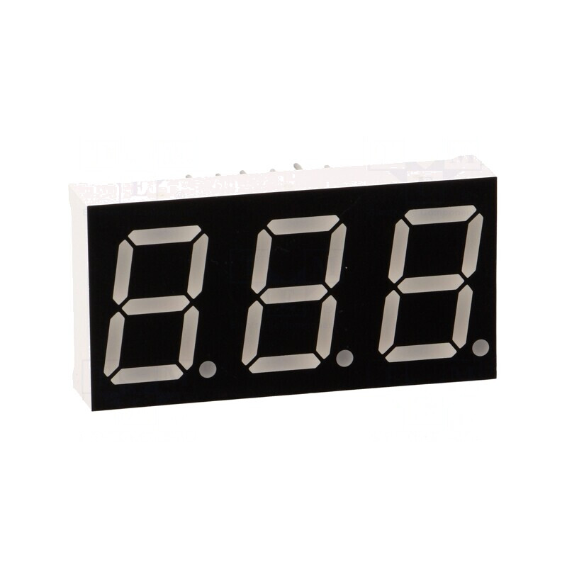 Afișaj LED 7 Segmente 14.2mm 3 Digits Roșu | Electronic-mag.ro | Componente Electronice Afișaj LED 7 Segmente 14.2mm 3 Digits Roșu | Electronic-mag.ro | Componente Electronice