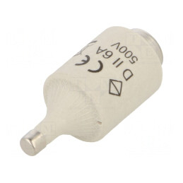 Siguranță gG 6A 500VAC DII Ardere Rapidă | Electronic-mag.ro | Componente Electronice