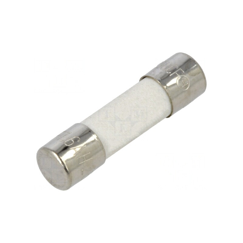 Siguranță ardere rapidă 1,6A 250V ceramică alamă | Electronic-mag.ro | Componente Electronice