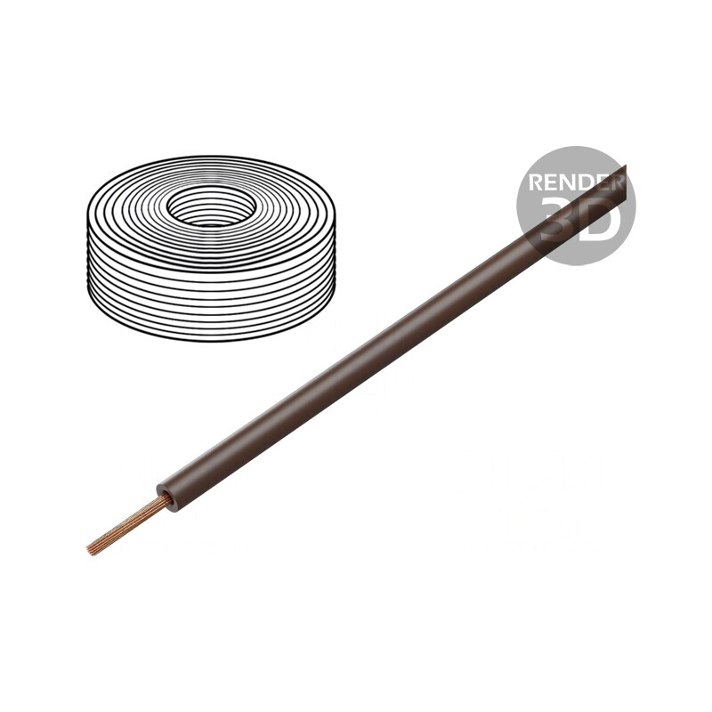 Cablu Electric Cupru 2,5mm2 Maro LSZH 450V/750V | Electronic-mag.ro | Componente Electronice