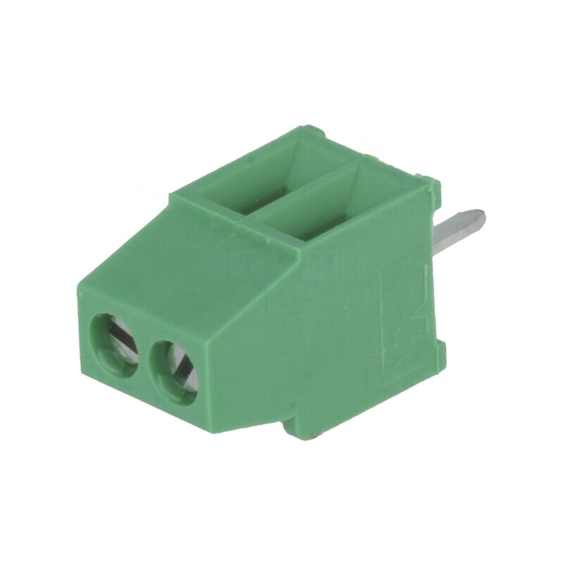 Regletă de Conexiuni PCB 90° 2,54mm 2 Piste 10A | Electronic-mag.ro | Componente Electronice