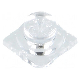 Lentilă LED Pătrată Plexiglass Transparentă 152-174° | Electronic-mag.ro | Componente Electronice