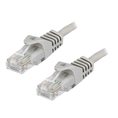 Patch cord gri 0,5m F/UTP 5e ecranat PVC | Electronic-mag.ro | Componente Electronice