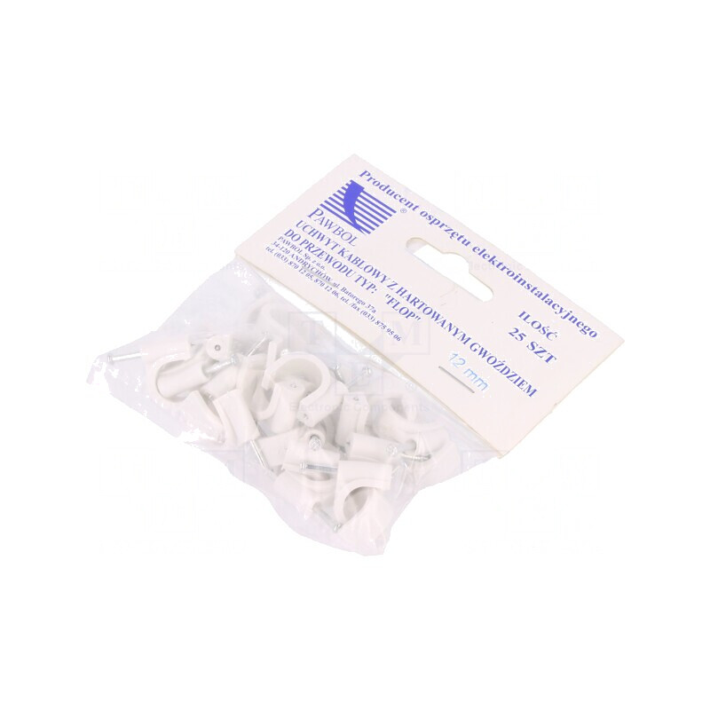 Element de susținere albă pe cablu rotund 12mm 25buc | Electronic-mag.ro | Componente Electronice Element de susținere albă pe cablu rotund 12mm 25buc | Electronic-mag.ro | Componente Electronice