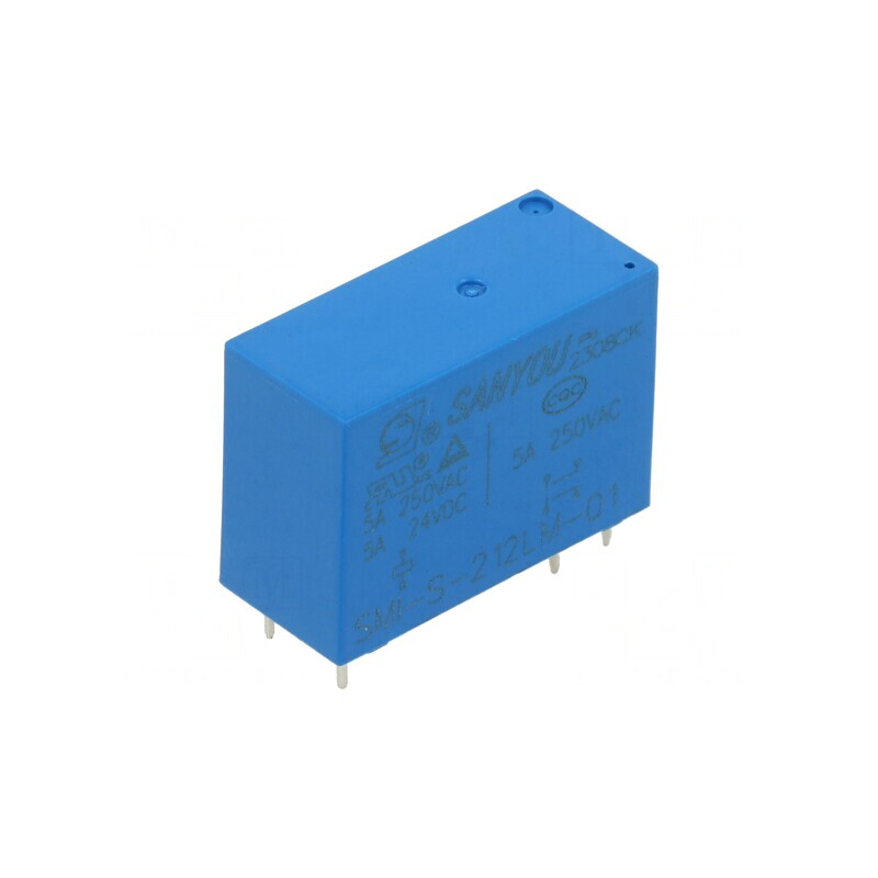 Releu Electromagnetic 12VDC 8A DPST-NO | Electronic-mag.ro | Componente Electronice