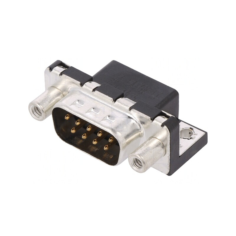 Conector D-Sub 9-Pin Soclu Tată PCB 90° | Electronic-mag.ro | Componente Electronice
