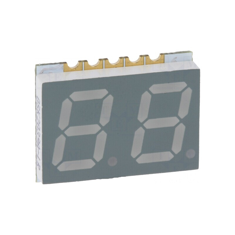Afișaj LED 7 Segmente 10mm Roșu 2 Digits | Electronic-mag.ro | Componente Electronice