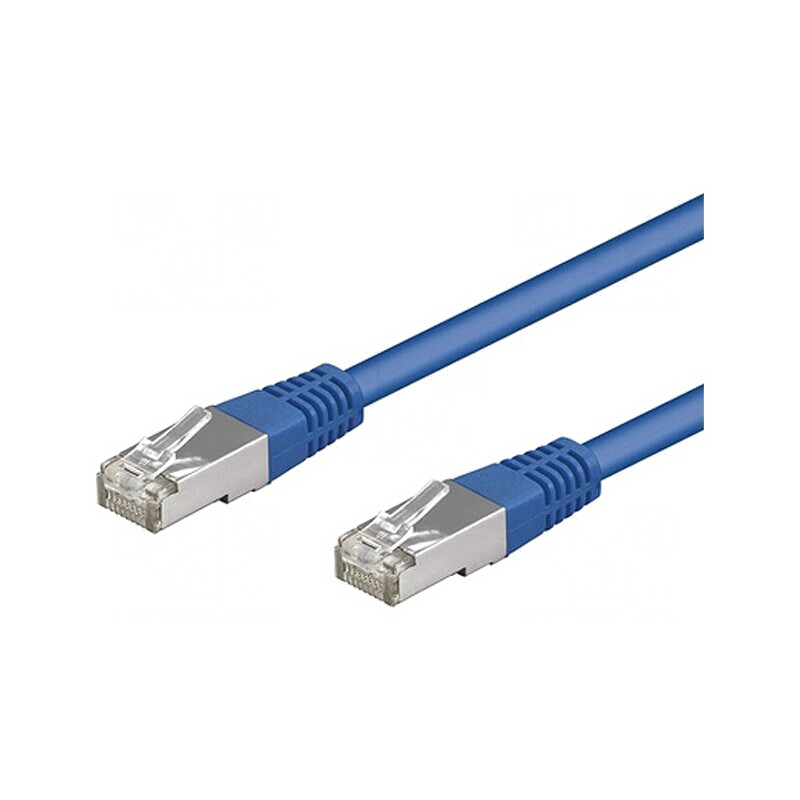 Patch cord SF/UTP Cat5e 0.5m Albastru | Electronic-mag.ro | Componente Electronice
