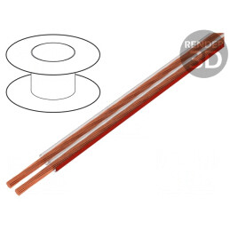 Cablu Difuzor 2x0.5mm2 Transparent PVC Cu | Electronic-mag.ro | Componente Electronice