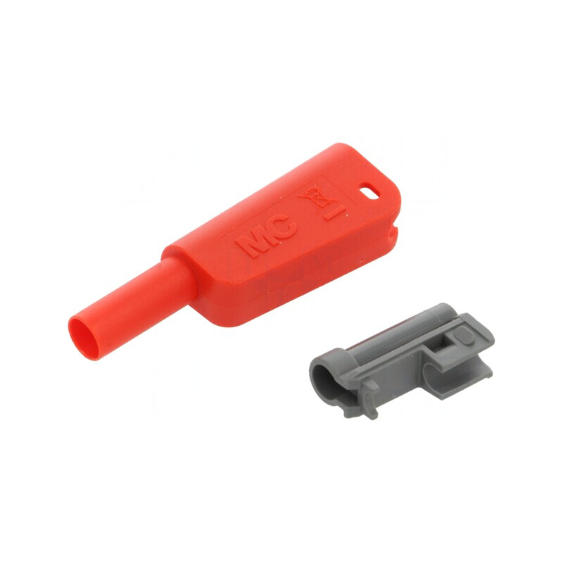 Carcasa Roșie 32A 55,4mm pentru Mufe Banană | Electronic-mag.ro | Componente Electronice