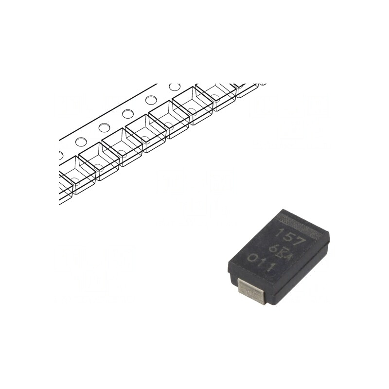 Condensator tantal-polimer 150uF 6V SMD | Electronic-mag.ro | Componente Electronice