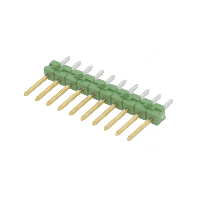 Conector pini tată 10 pini drept 2,54mm AMPMODU MOD II | Electronic-mag.ro | Componente Electronice