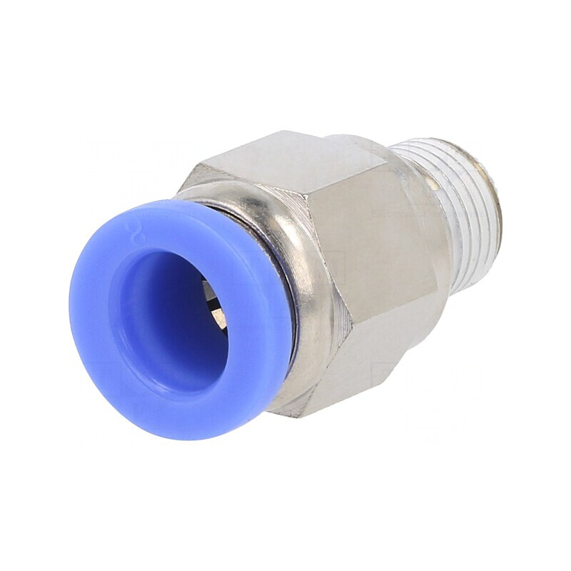 Racord Push-In Simplu Alama Nichelata 15bar BLUELINE | Electronic-mag.ro | Componente Electronice