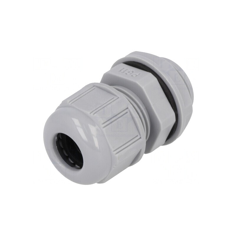 Garnitură etanșare PG11 IP68 gri poliamidă | Electronic-mag.ro | Componente Electronice